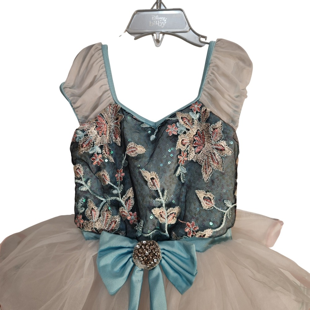 Revolution Dancewear Kids Blue Floral Sequin Tutu Leotard Costume RC23964 SC